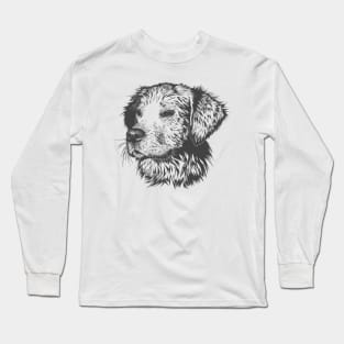 Dog Puppy Vintage Illustration hunting dog Long Sleeve T-Shirt